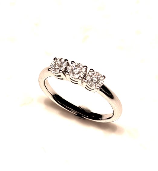 Ringe Sommer Gioielli Dame I. SETTING in Weißgold Diamante 0.17 Ct TRILOGY I.SETTING CT 0.17 - TRILOGY I.SETTING CT 0.17